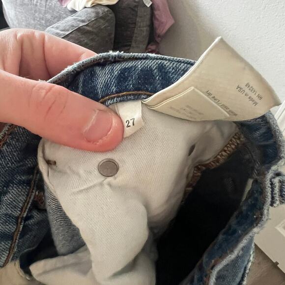 Reformation Julia High Cigarette Jean Size 27 Color Blue - Picture 8 of 9